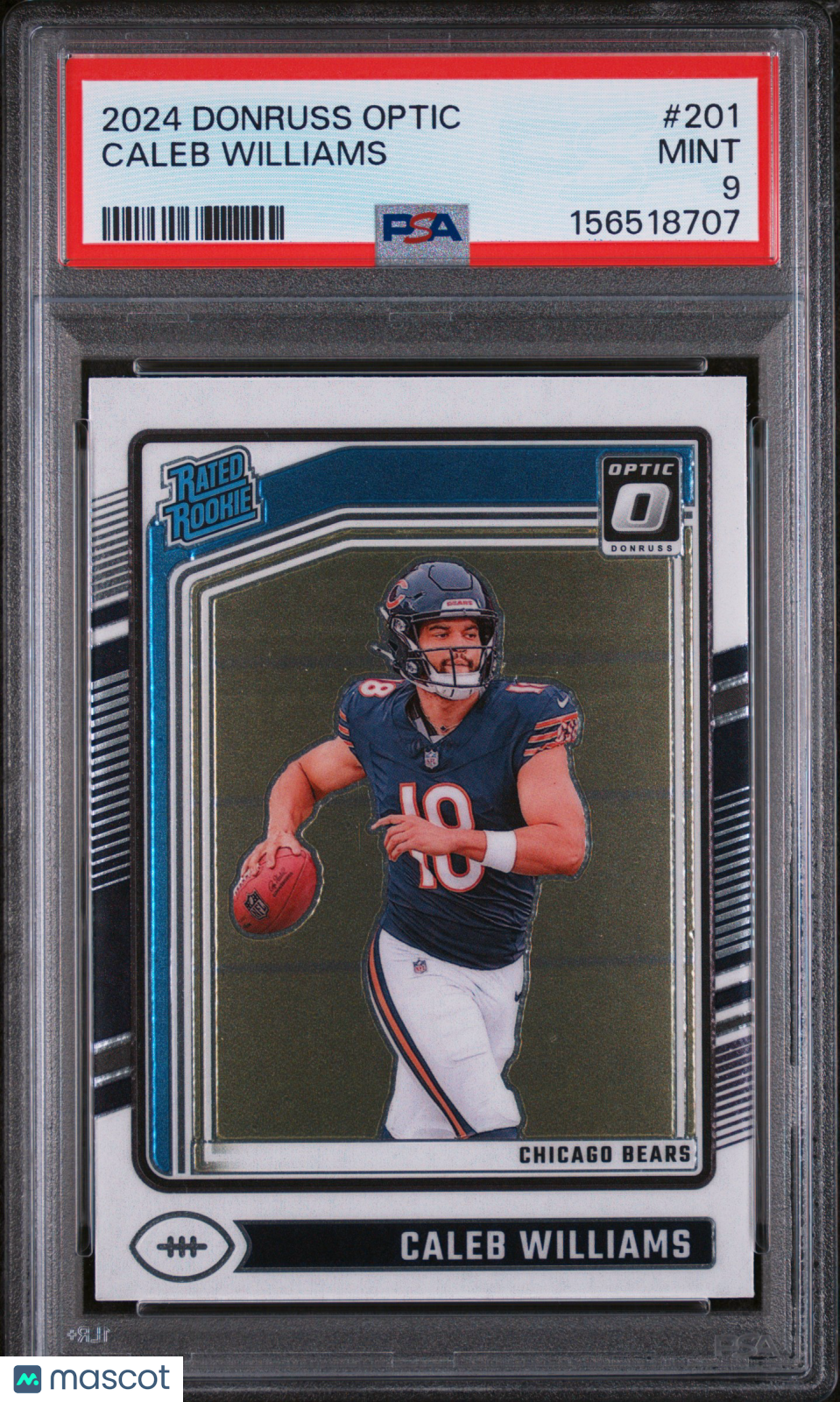 2024 Panini Donruss Optic Caleb Williams #201 PSA 9