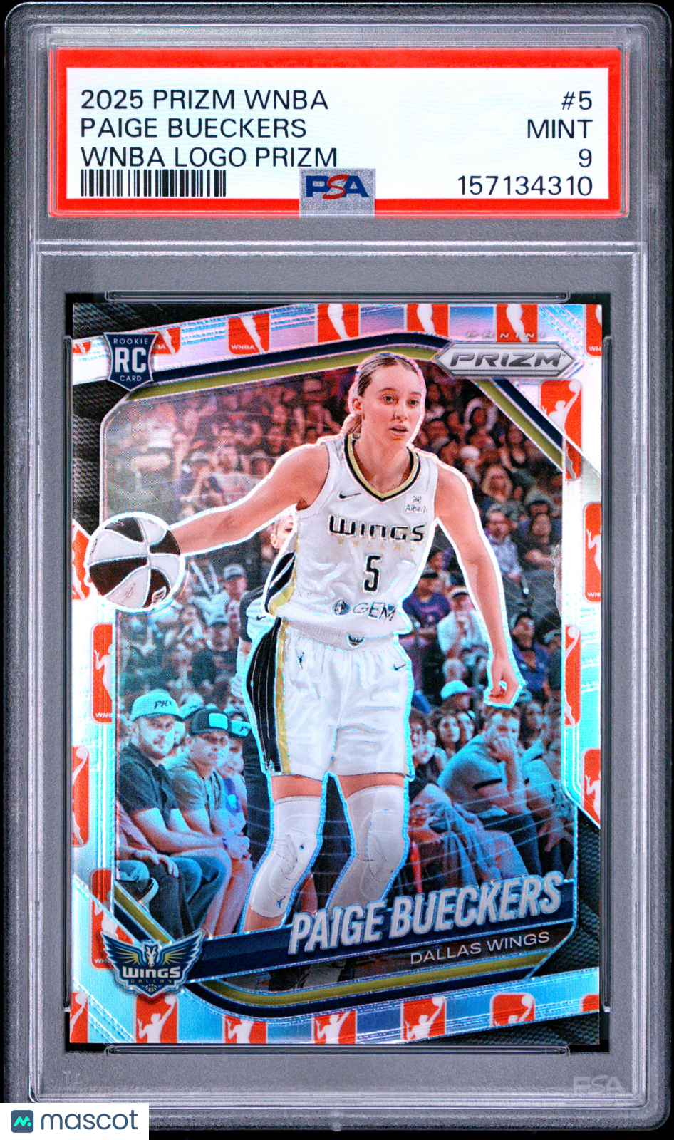 2025 Panini Prizm WNBA Paige Bueckers #5 Logo PSA 9