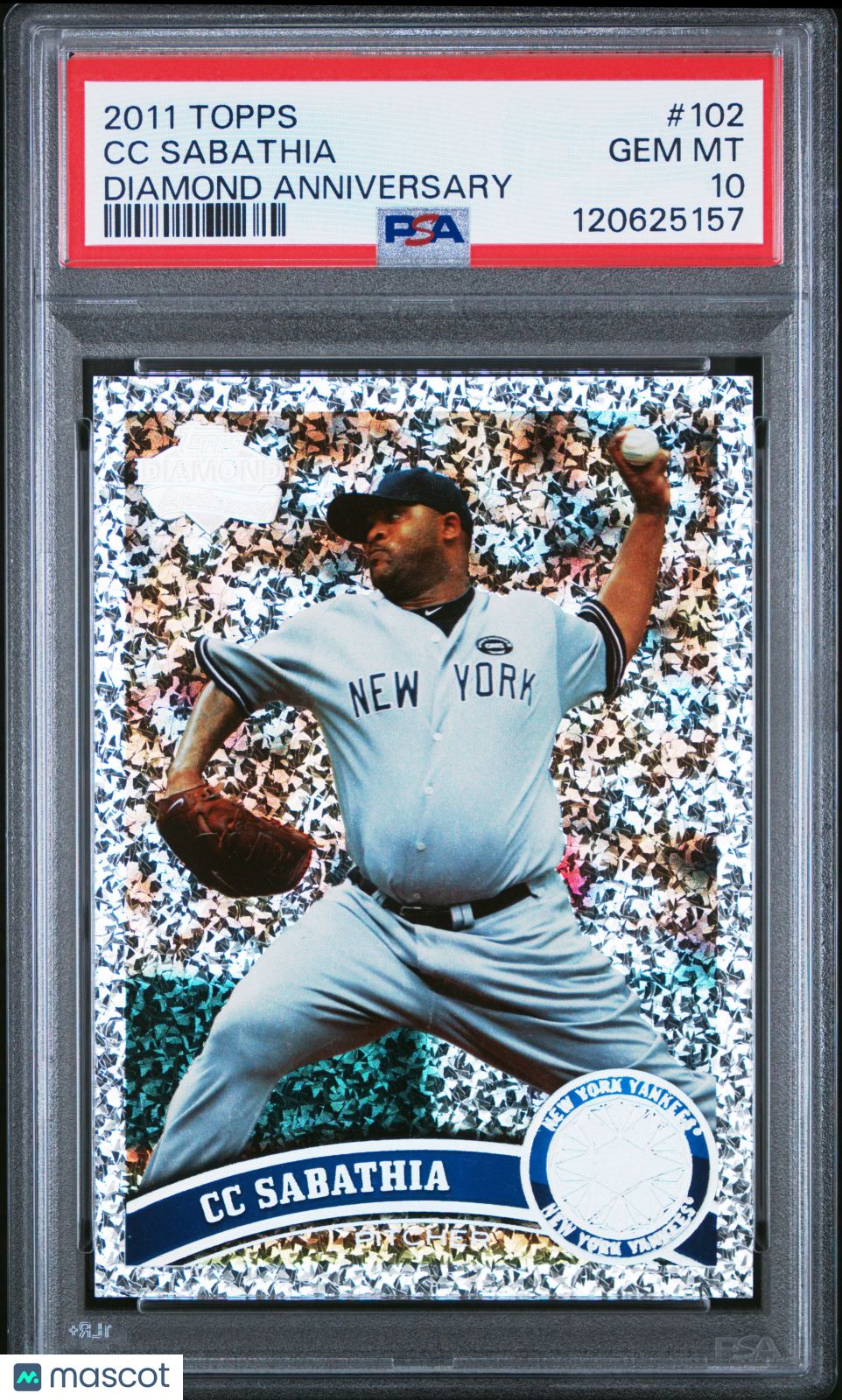 2011 Topps CC Sabathia #102 Diamond Anniversary PSA 10