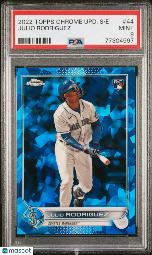 2022 Topps Chrome Update Sapphire Edition Julio Rodriguez #US44 PSA 9