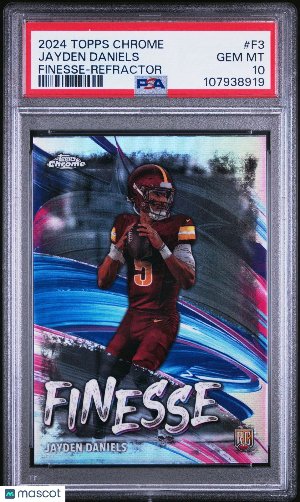 2024 Topps Chrome Finesse Jayden Daniels #F3 Refractor PSA 10