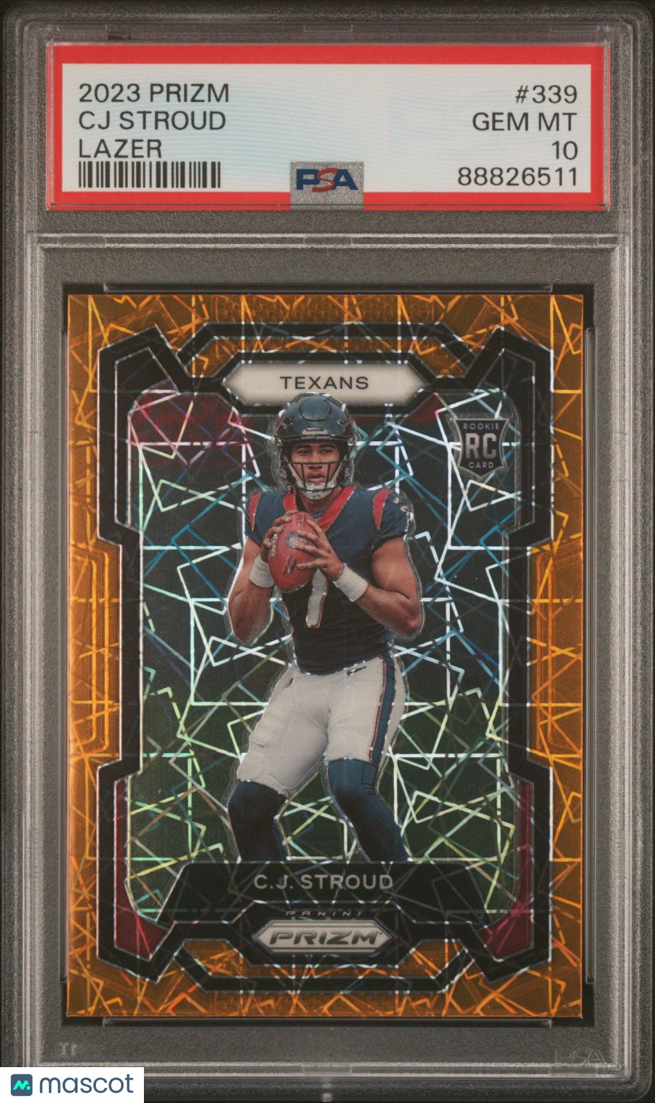 2023 Panini Prizm CJ Stroud #339 Lazer PSA 10