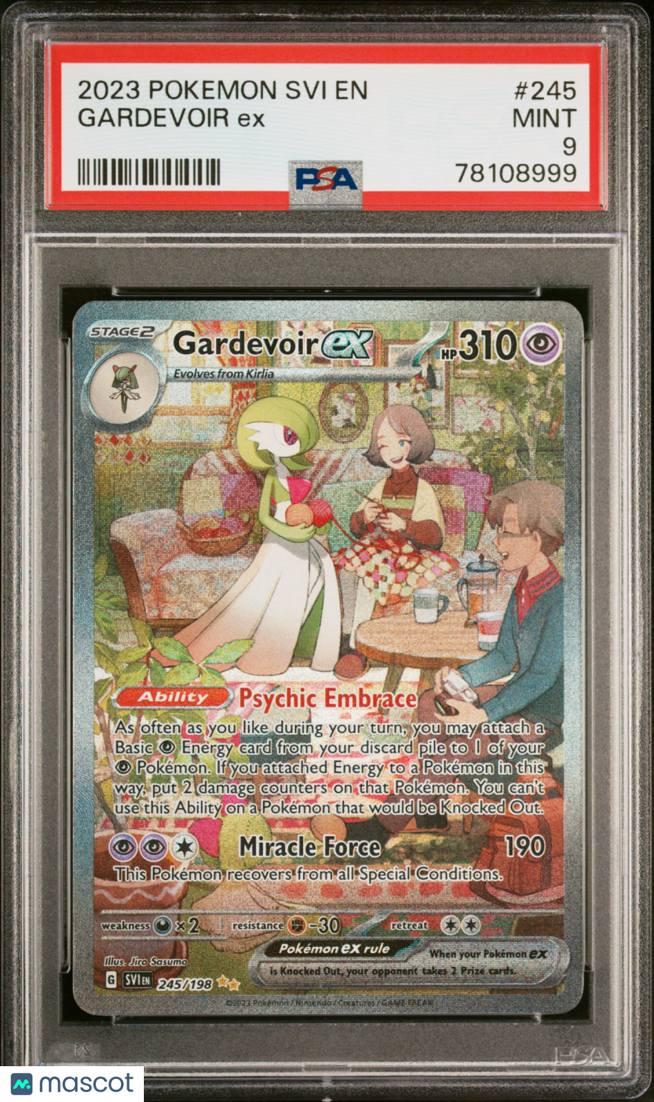 2023 Pokemon Svi EN-Scarlet & Violet Gardevoir EX Illustration Rare PSA 9
