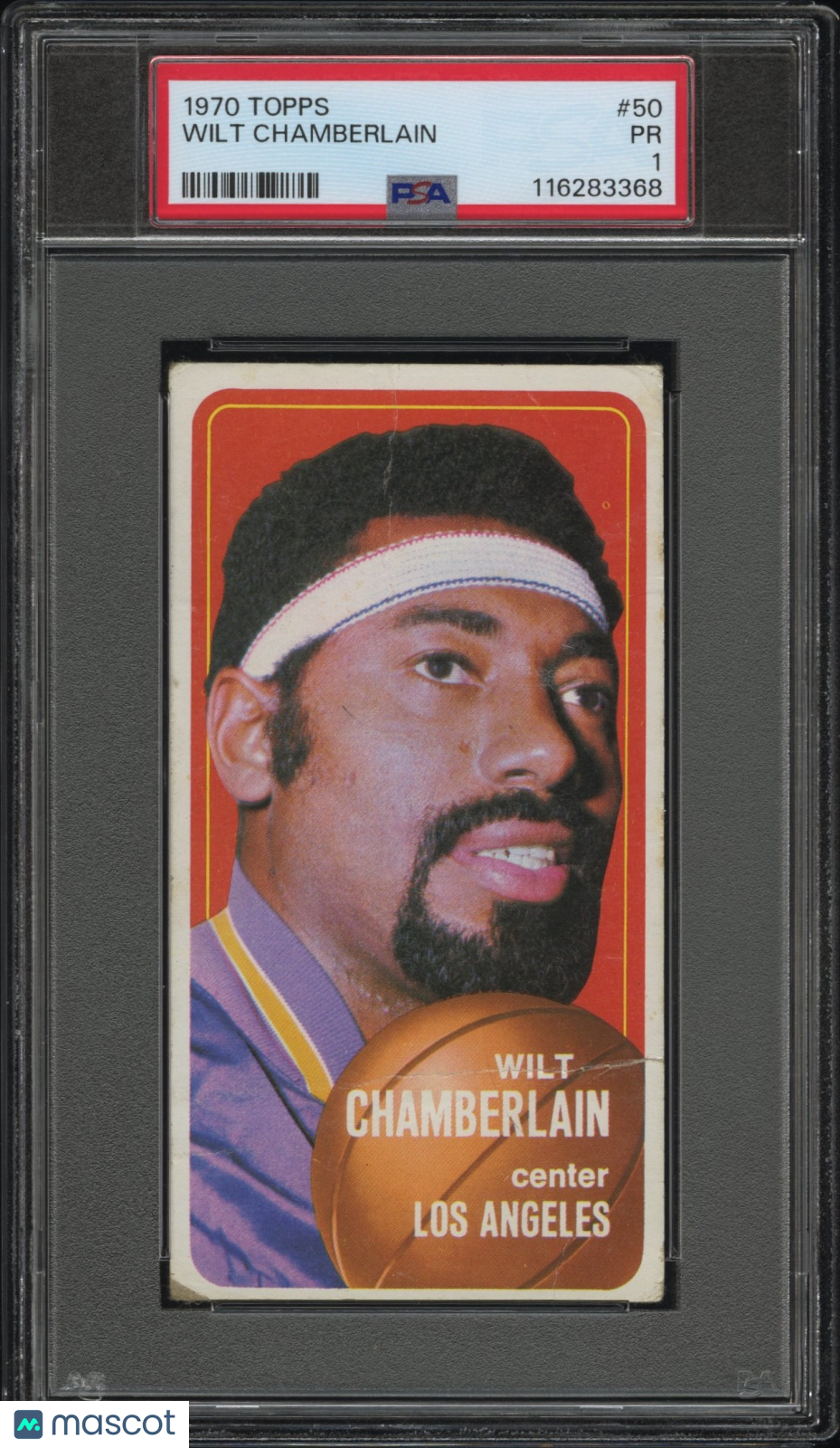 1970 Topps Wilt Chamberlain #50 PSA 1
