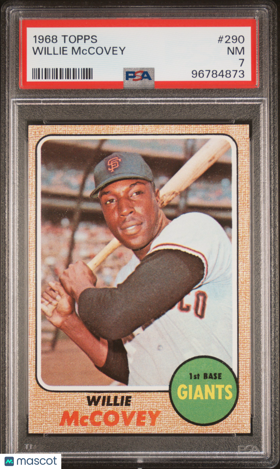 1968 Topps Willie Mccovey #290 PSA 7