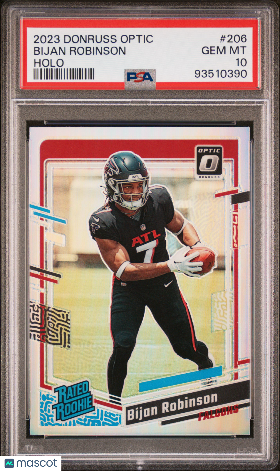 2023 Panini Donruss Optic Bijan Robinson #206 Holo PSA 10