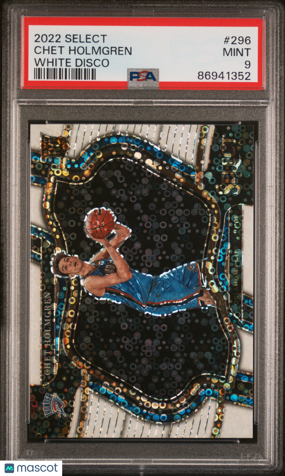 2022 Panini Select Chet Holmgren #296 White Disco PSA 9