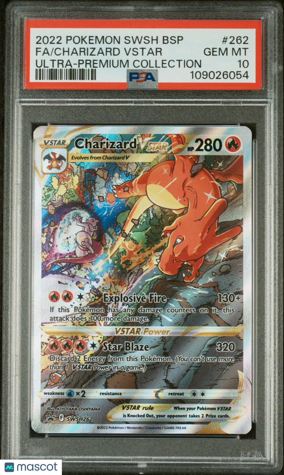 2022 Pokemon Swsh Black Star Promo Charizard VSTAR Ultra-Prem PSA 10 #262
