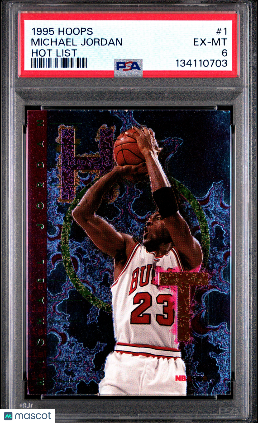 1995 Hoops Hot List Michael Jordan #1 PSA 6