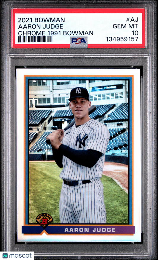 2021 Bowman Chrome 1991 Bowman Aaron Judge #AJ PSA 10