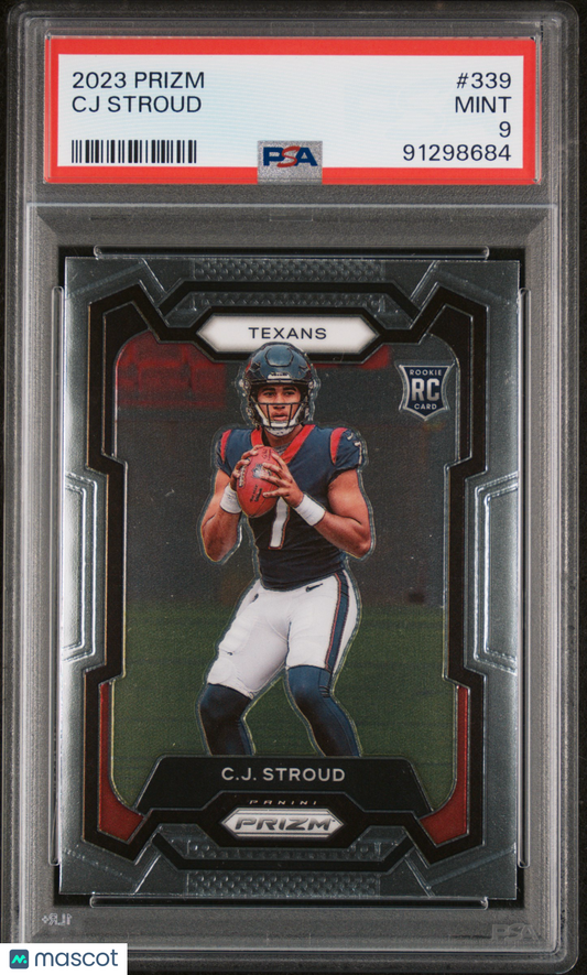 2023 Panini Prizm CJ Stroud #339 PSA 9