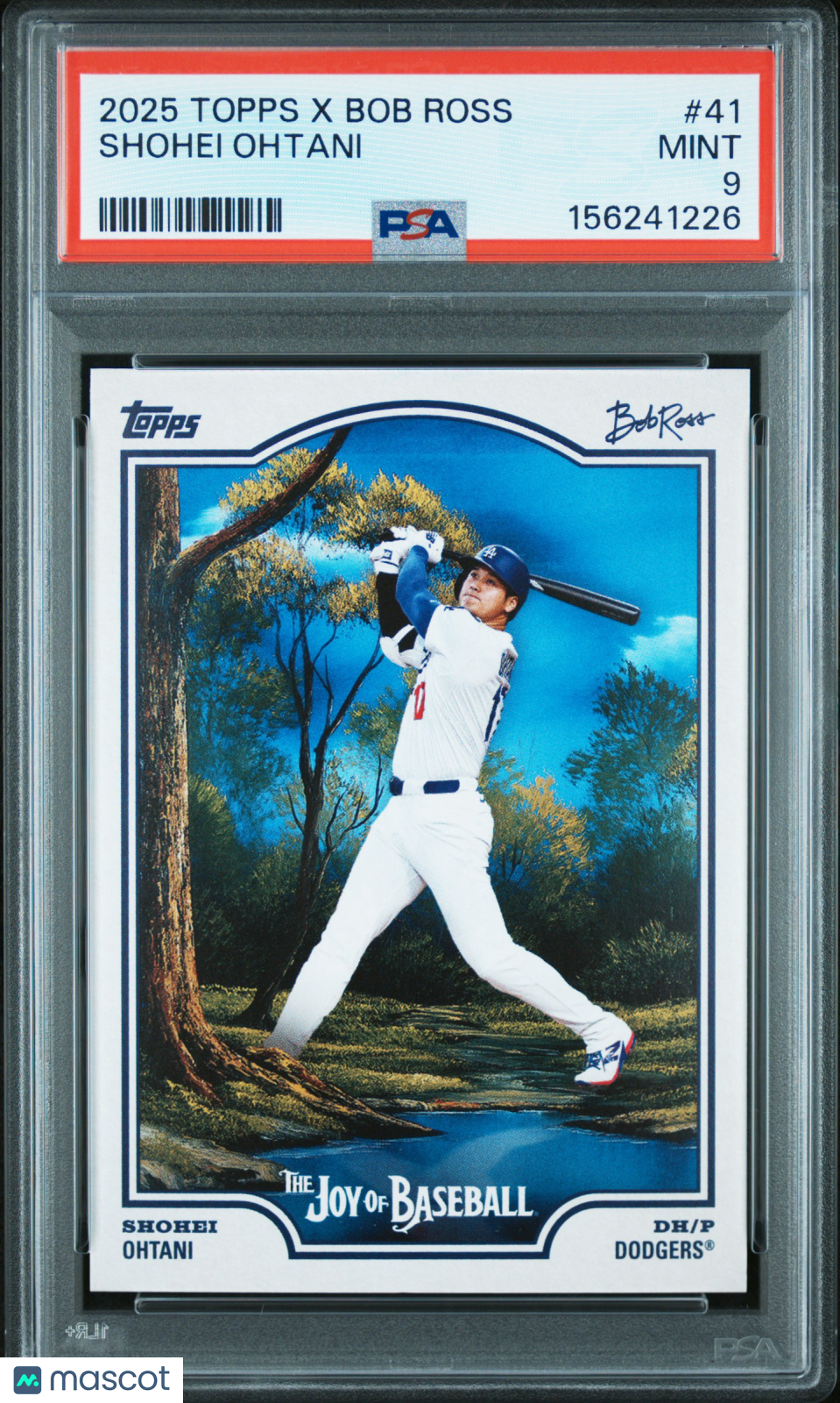 2025 Topps X Bob Ross The Joy Of Baseball Shohei Ohtani #41 PSA 9