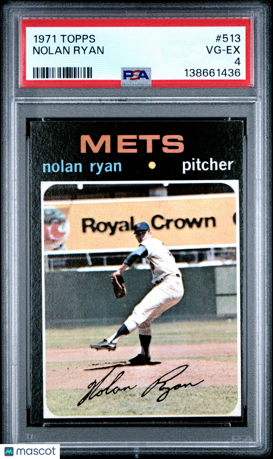 1971 Topps Nolan Ryan #513 PSA 4