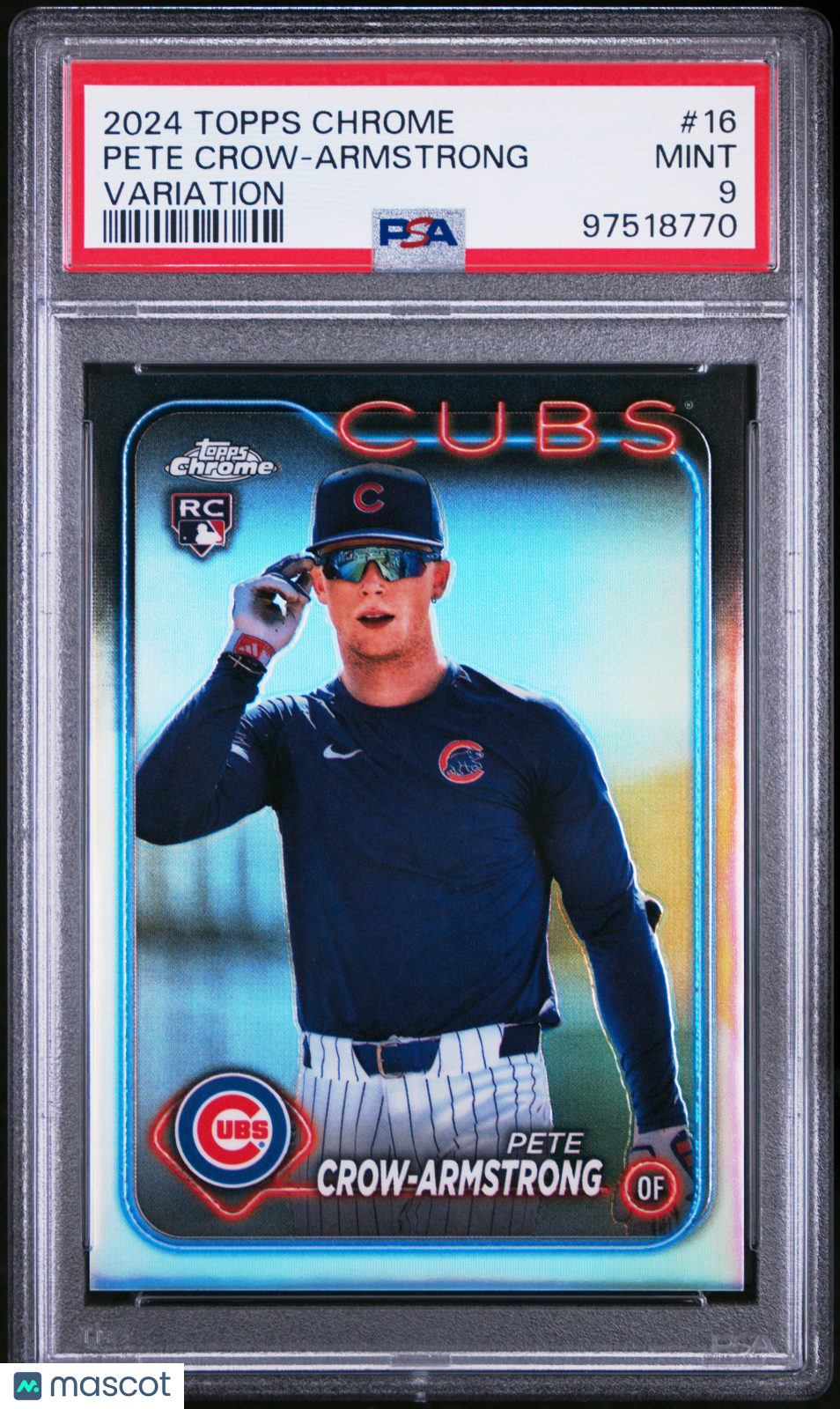 2024 Topps Chrome Pete Crow-Armstrong #16 Variation PSA 9