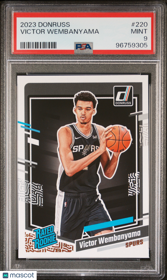 2023 Panini Donruss Victor Wembanyama #220 PSA 9