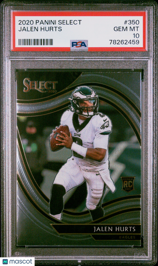 2020 Panini Select Jalen Hurts #350 PSA 10
