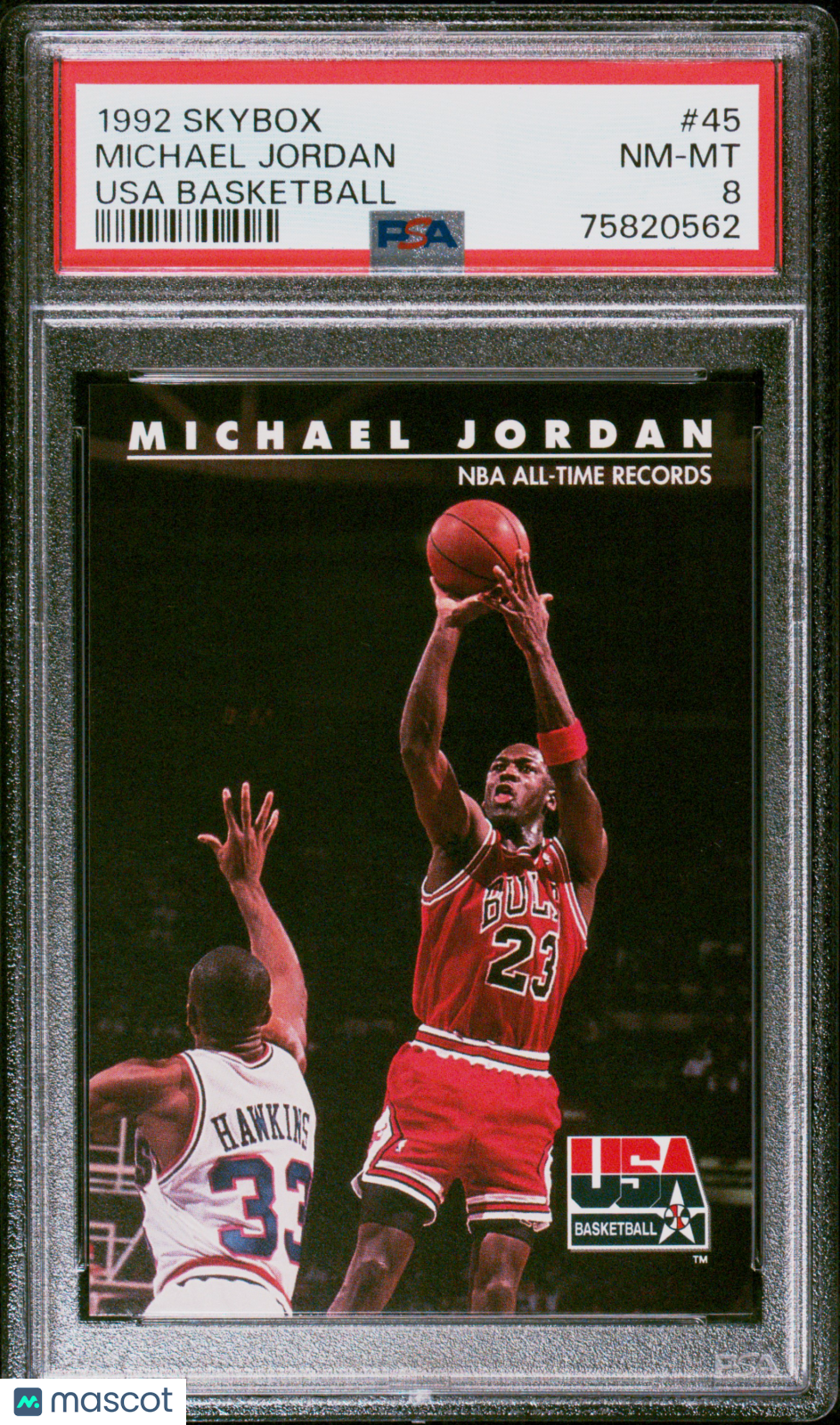 1992 Skybox Usa Basketball Michael Jordan #45 PSA 8