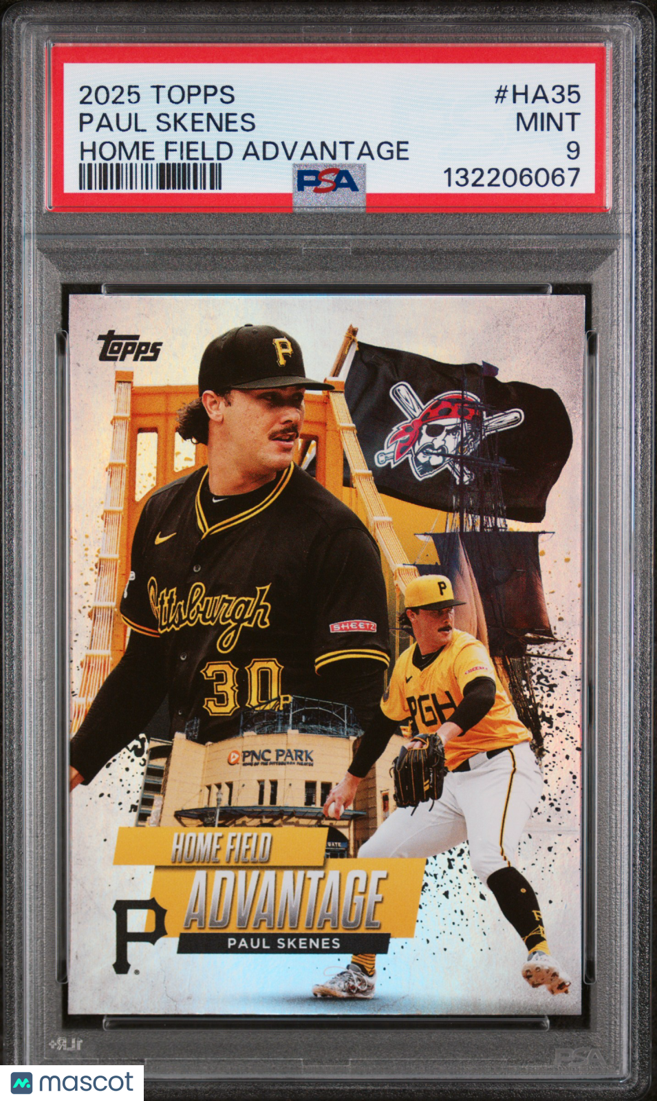 2025 Topps Home Field Advantage Paul Skenes #HA35 Series 2 PSA 9