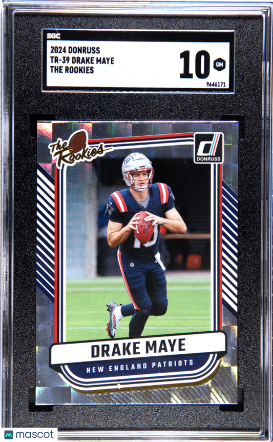 2024 Donruss Drake Maye #TR-39 The Rookies SGC 10