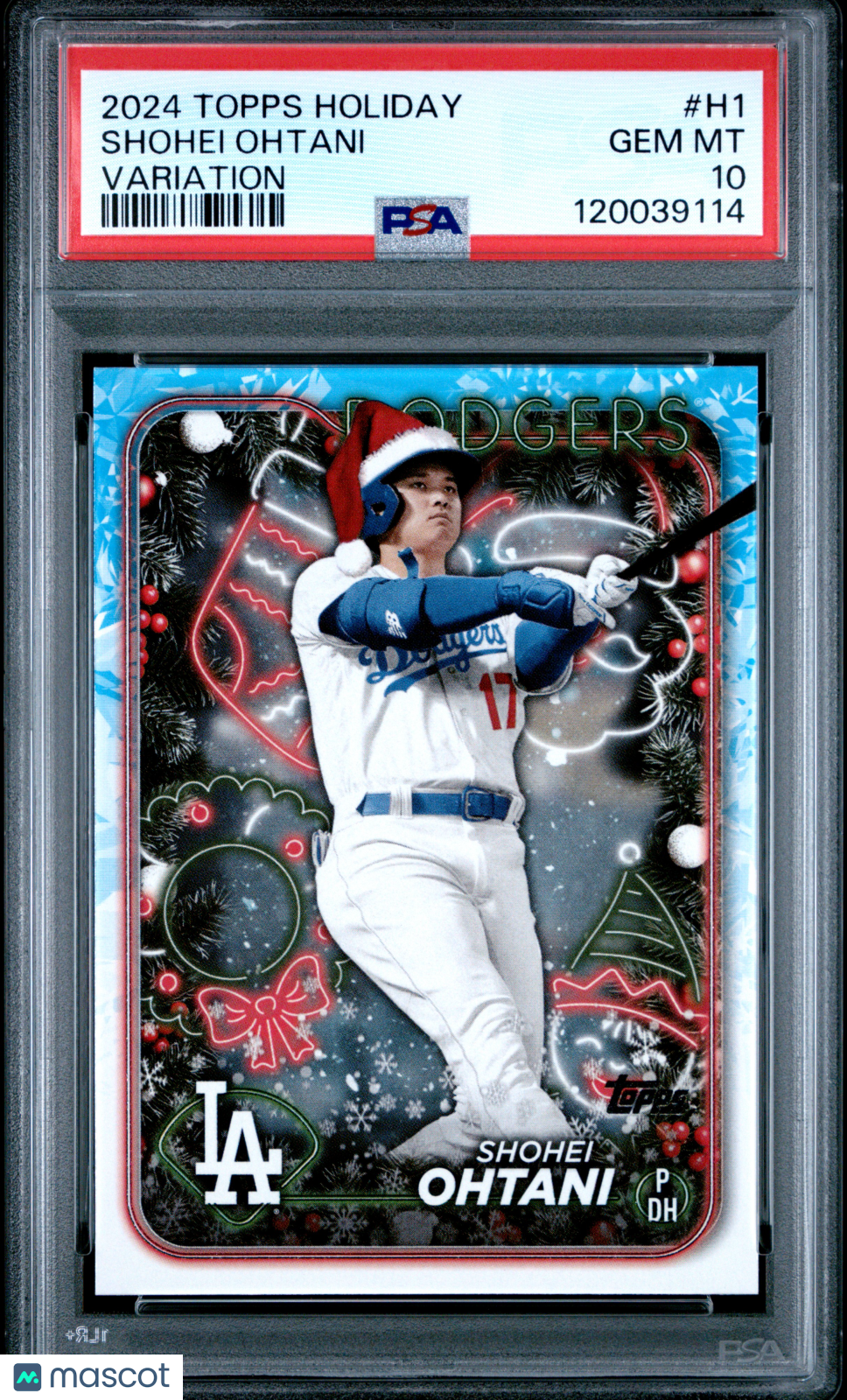 2024 Topps Holiday Shohei Ohtani #H1 Variation PSA 10