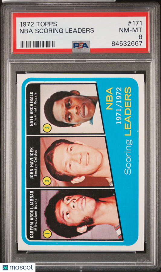 1972 Topps NBA Scoring Leaders #171 PSA 8