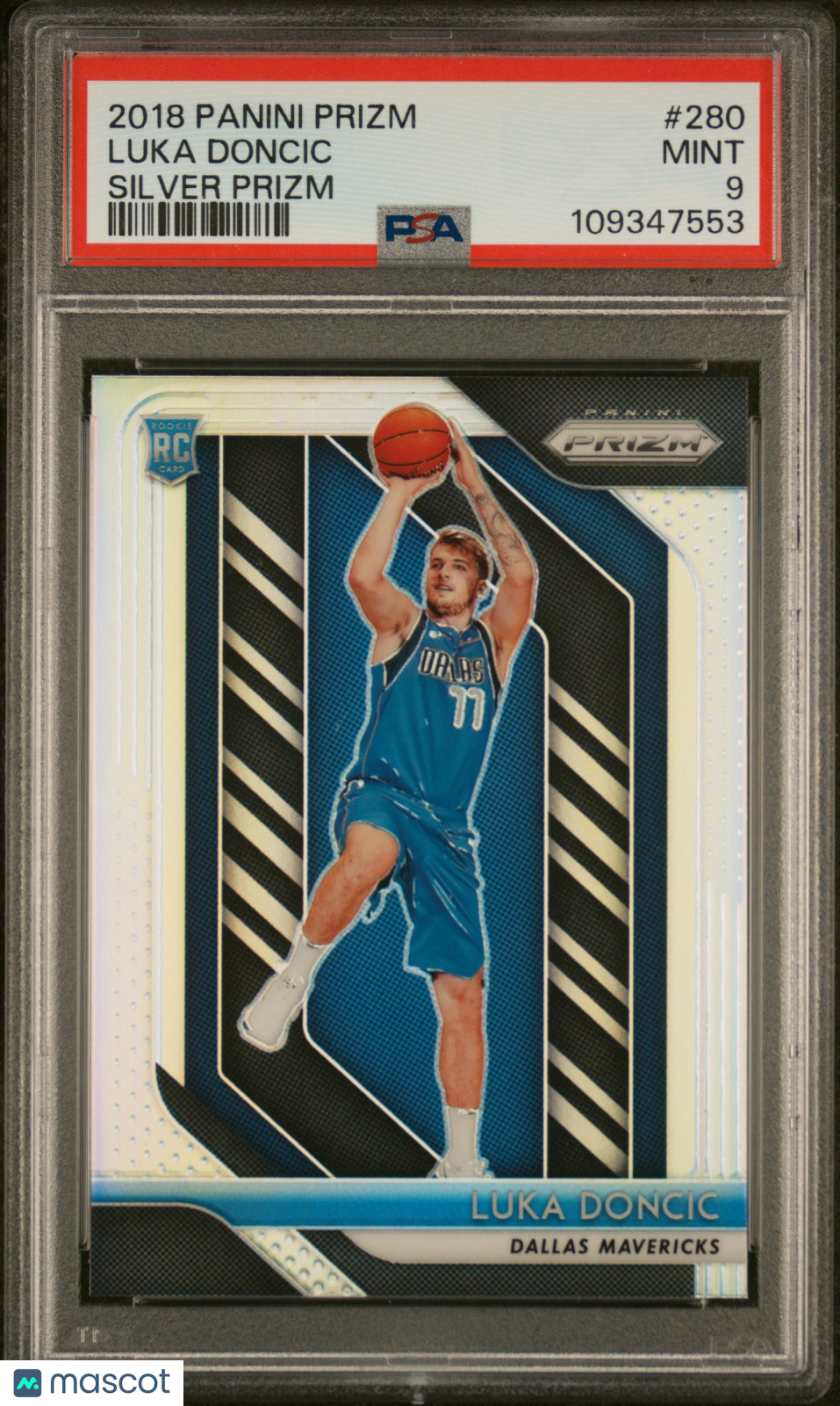 2018 Panini Prizm Luka Doncic #280 Silver PSA 9