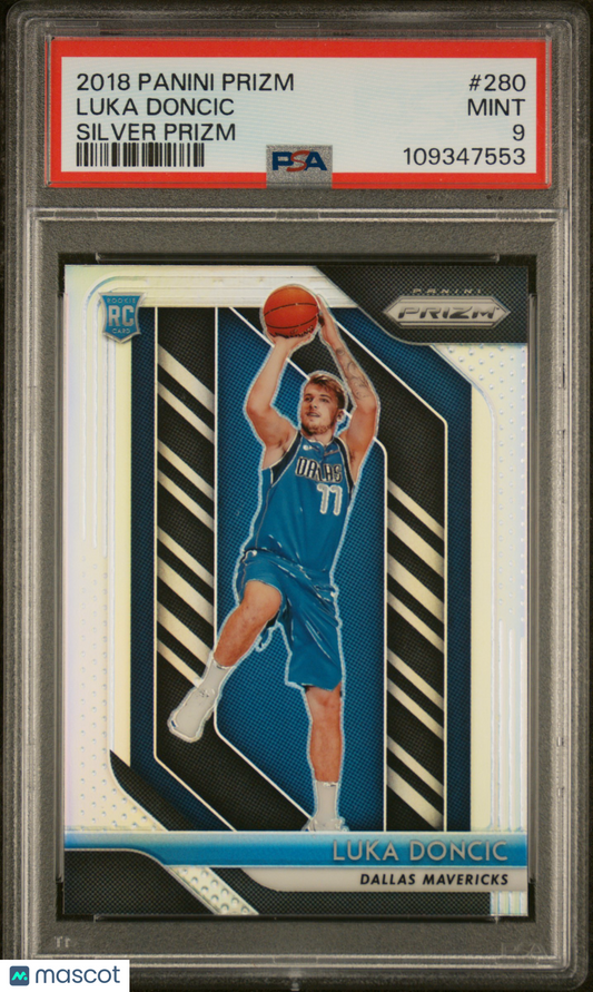 2018 Panini Prizm Luka Doncic #280 Silver PSA 9