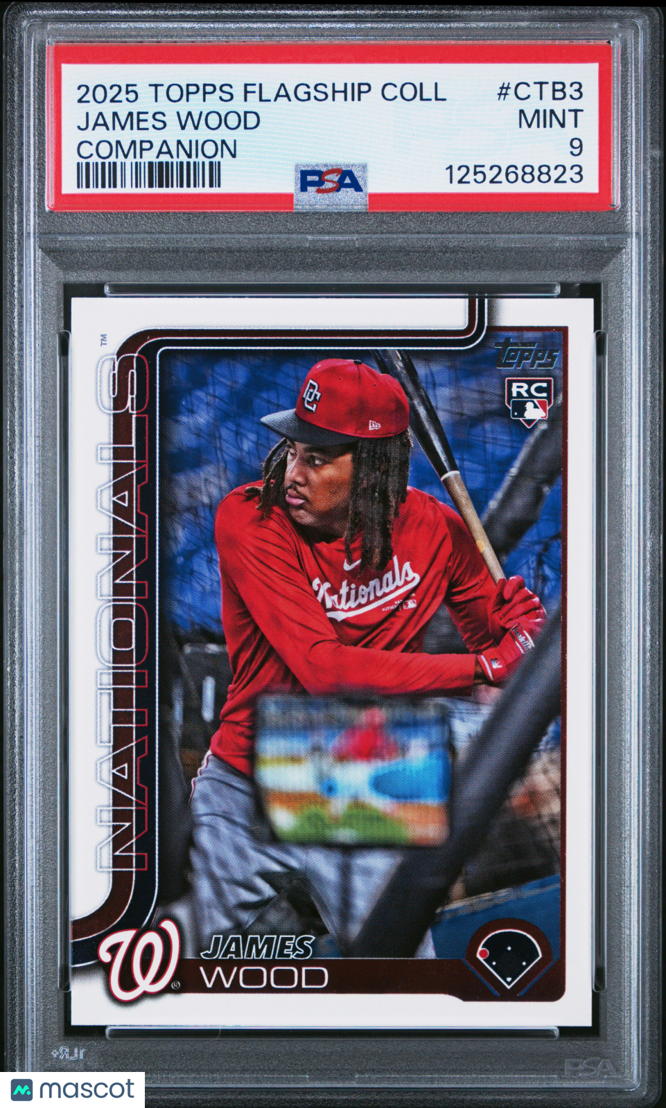 2025 Topps Flagship Collection Companion James Wood #CTB3 PSA 9