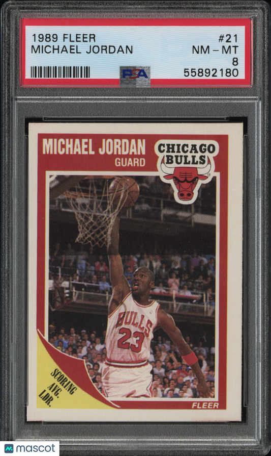 1989 Fleer Michael Jordan #21 PSA 8