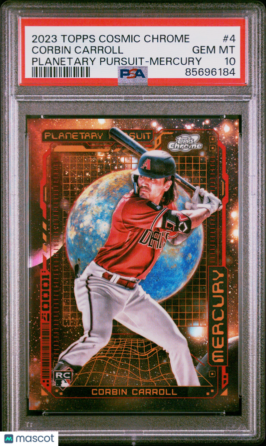 2023 Topps Cosmic Chrome Planetary Pursuit Corbin Carroll #4 Mercury PSA 10