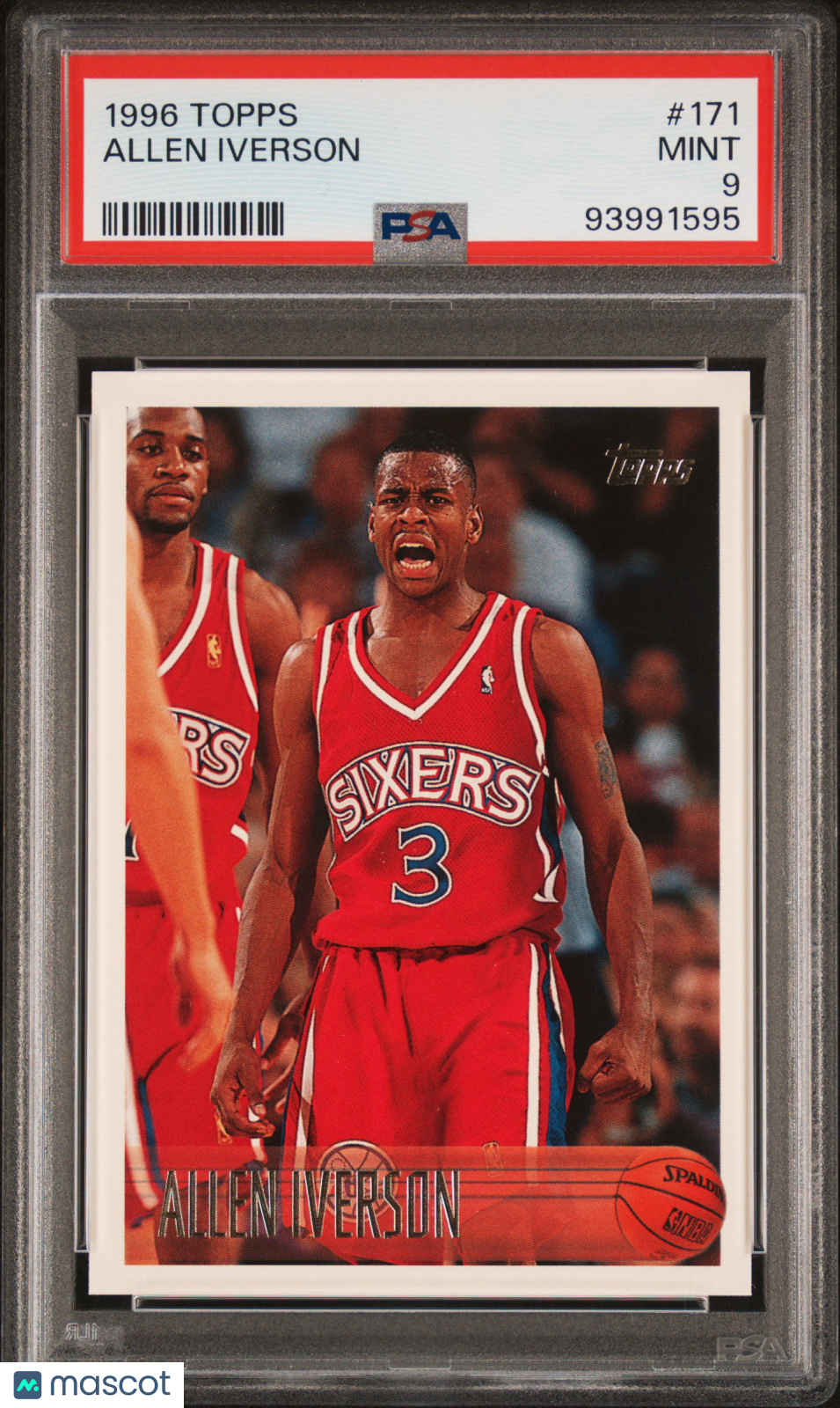 1996 Topps Allen Iverson #171 PSA 9