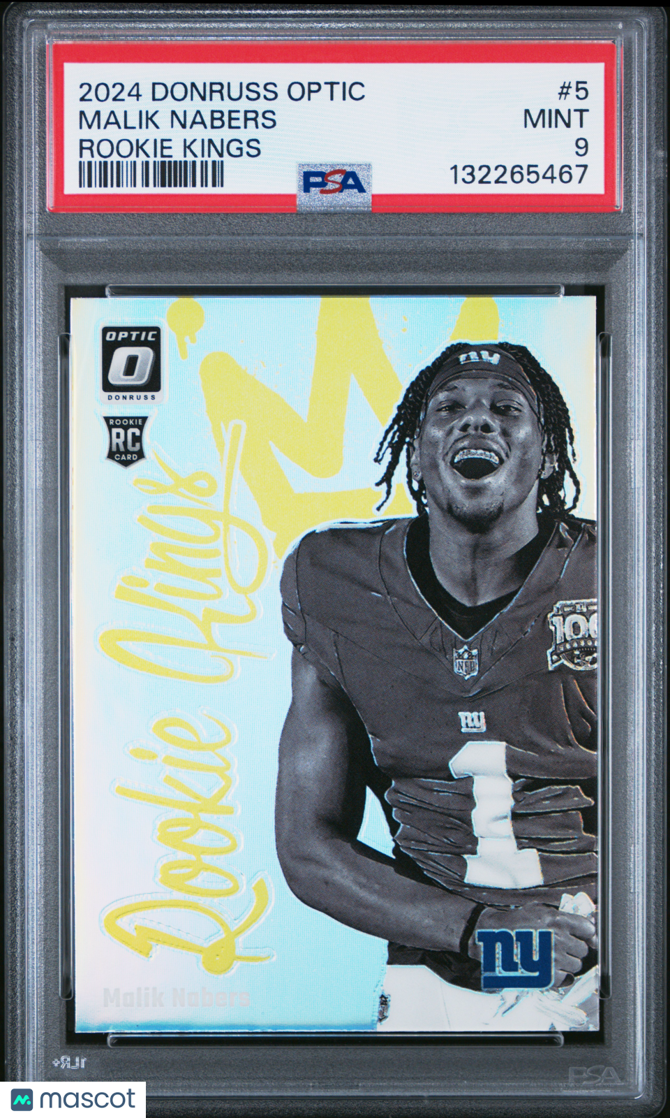 2024 Panini Donruss Optic Rookie Kings Malik Nabers #5 PSA 9