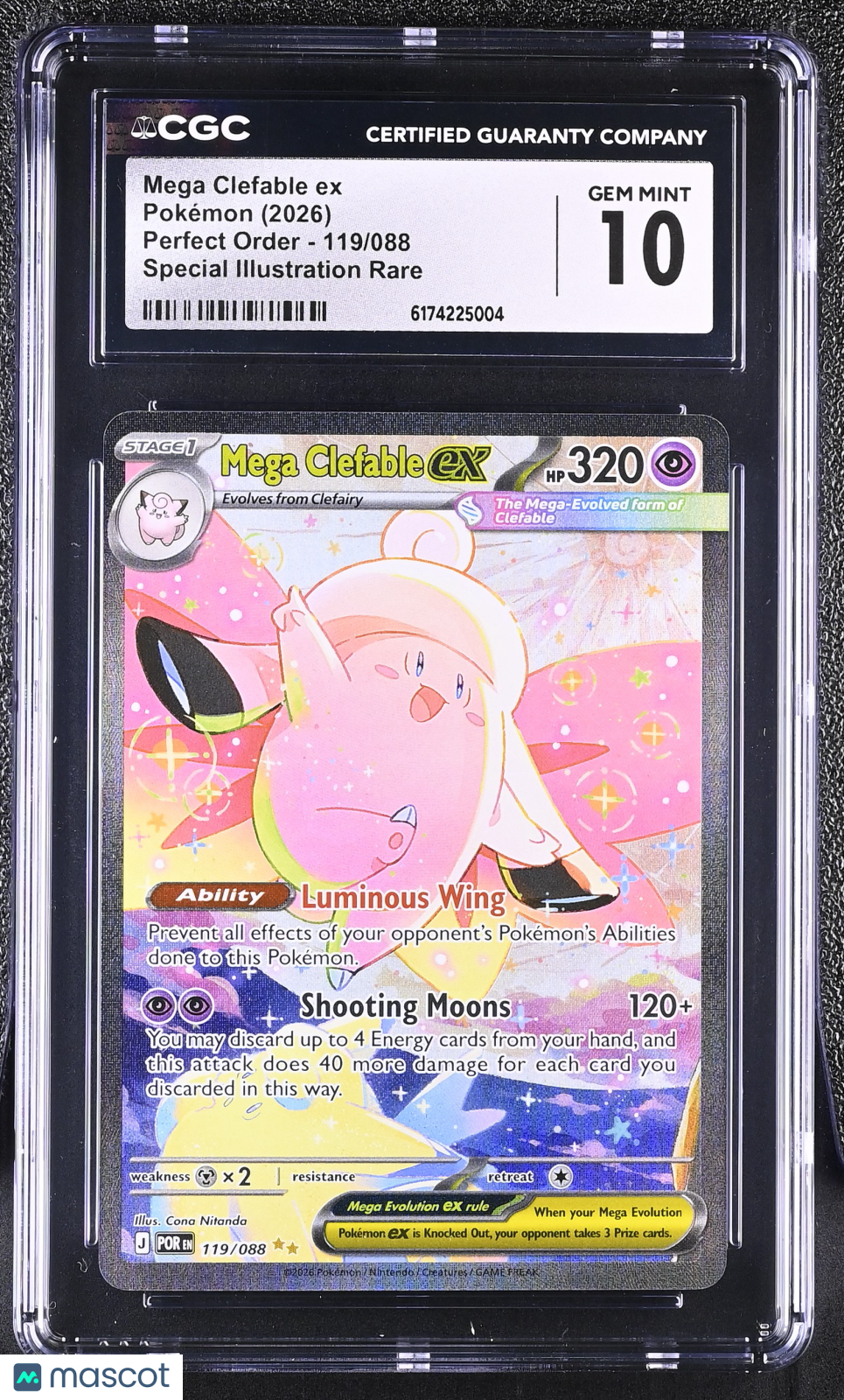 2026 Pokemon Perfect Order Mega Clefable ex SIR CGC 10 #119/088