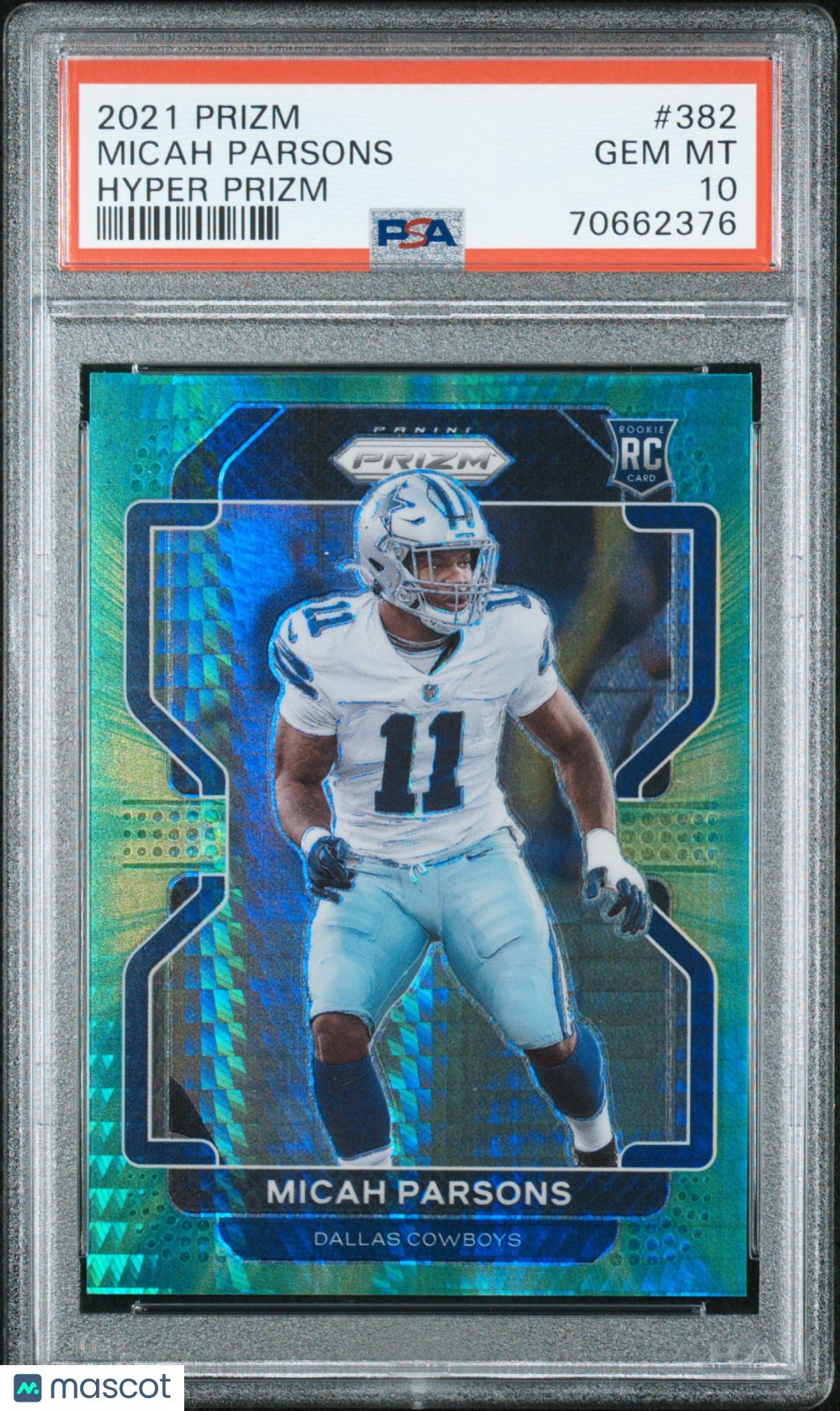 2021 Panini Prizm Micah Parsons #382 Hyper PSA 10