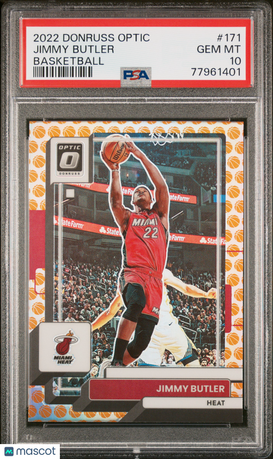 2022 Panini Donruss Optic Jimmy Butler #171 Basketball PSA 10
