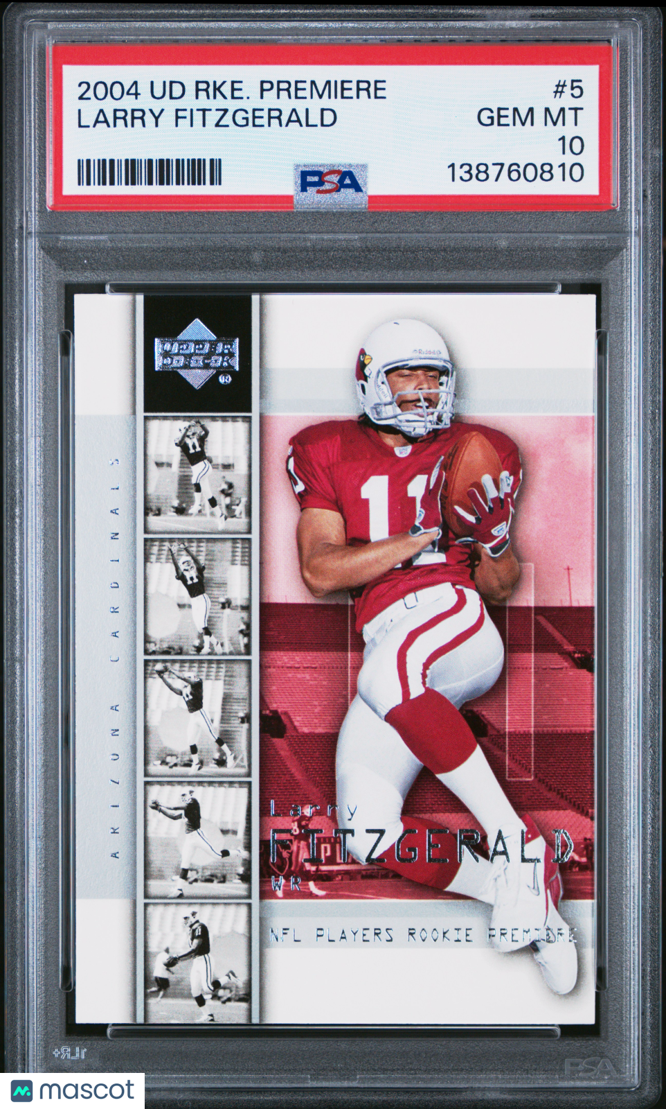 2004 Upper Deck Rookie Premiere Larry Fitzgerald #5 PSA 10