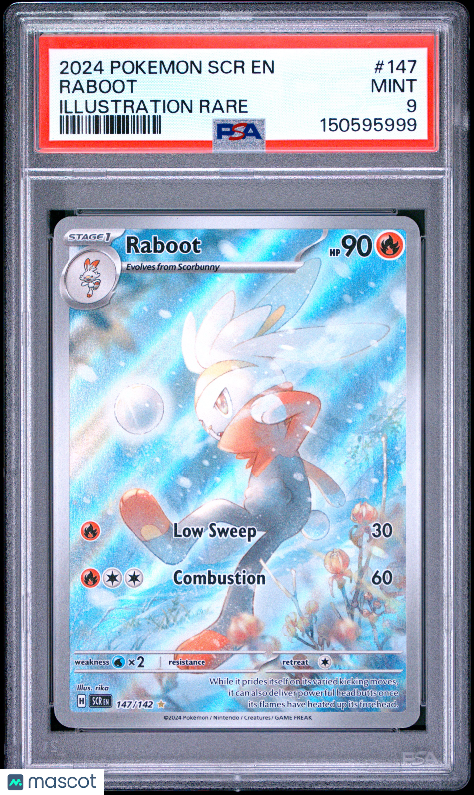 2024 Pokemon SCR EN-Stellar Crown Raboot Illustration Rare PSA 9 #147