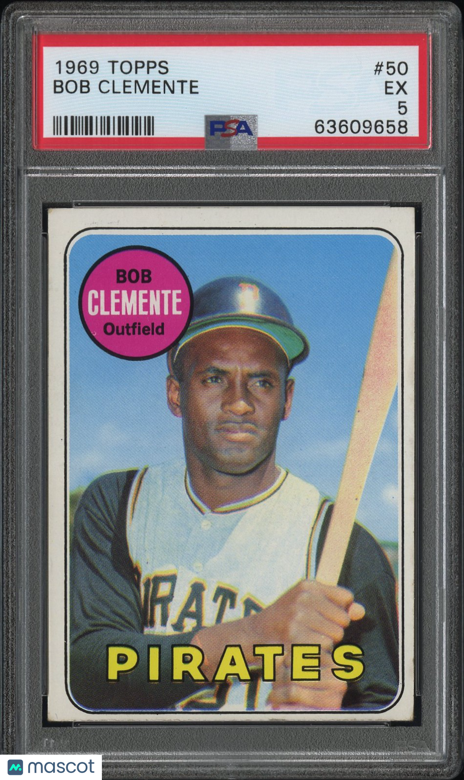 1969 Topps Bob Clemente #50 PSA 5
