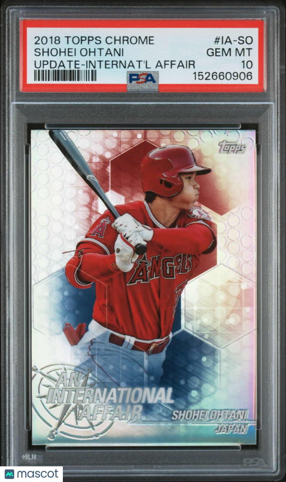 2018 Topps Chrome Update An International Affair Shohei Ohtani RC PSA 10