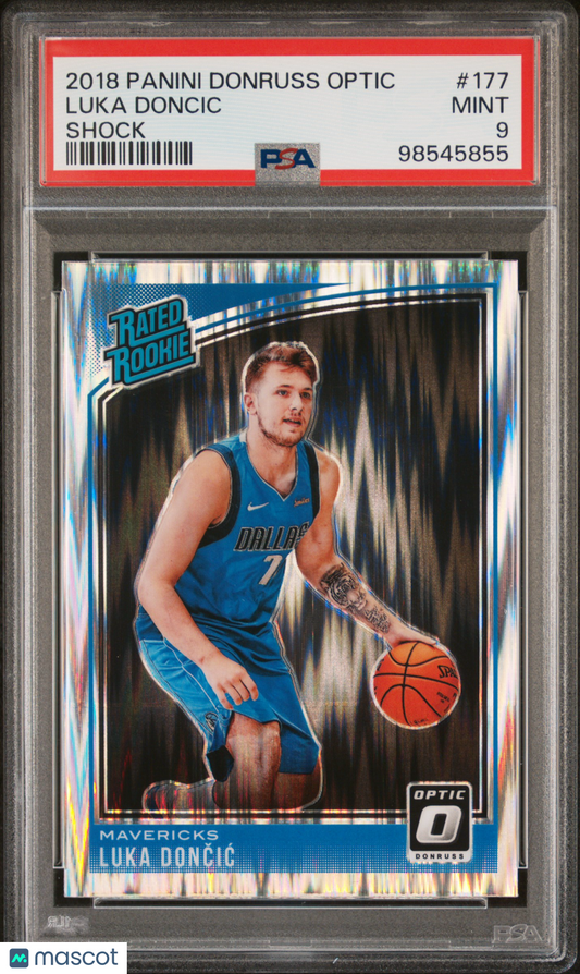 2018 Panini Donruss Optic Luka Doncic #177 Shock PSA 9