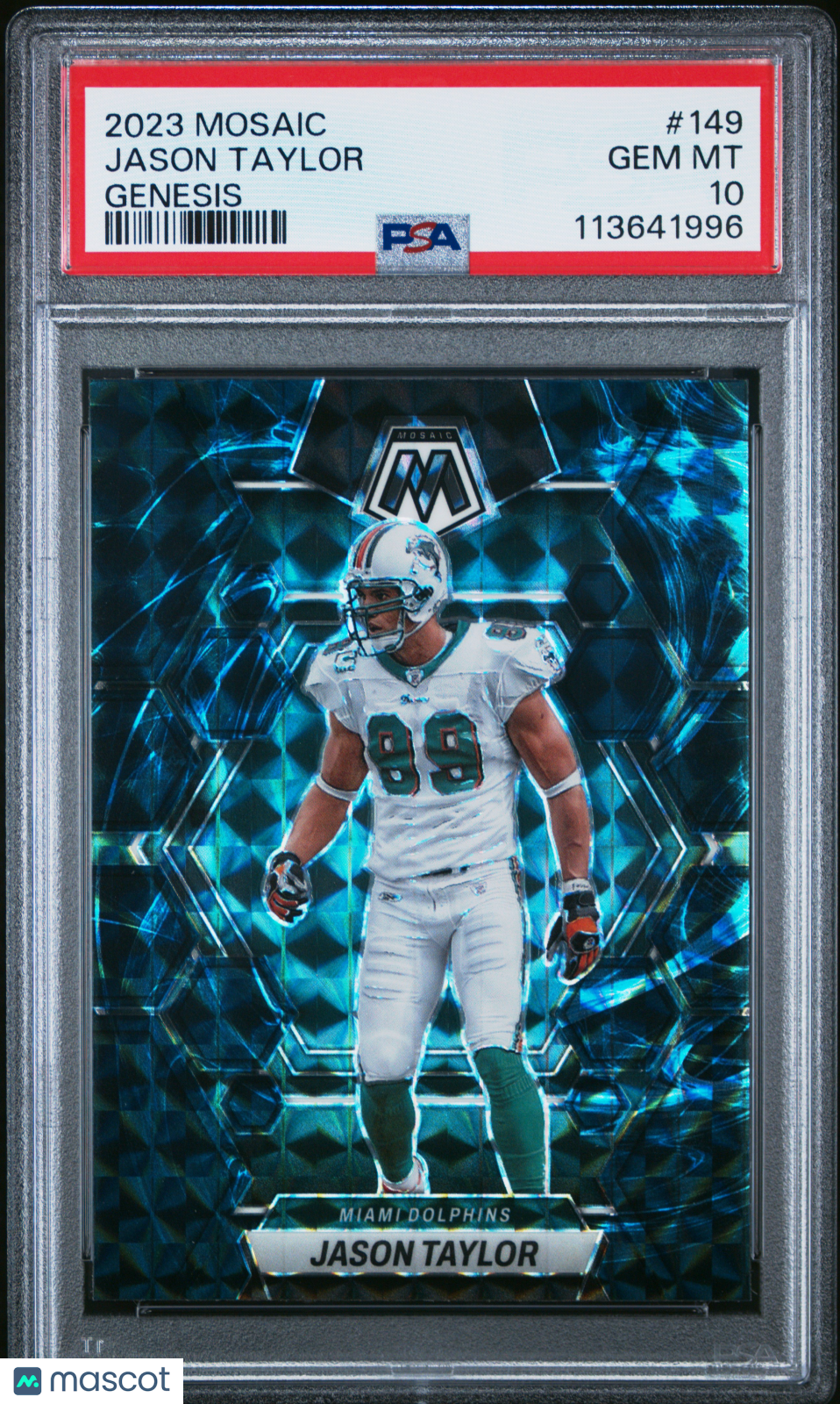 2023 Panini Mosaic Jason Taylor #149 Genesis PSA 10