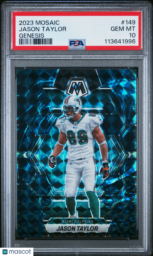 2023 Panini Mosaic Jason Taylor #149 Genesis PSA 10