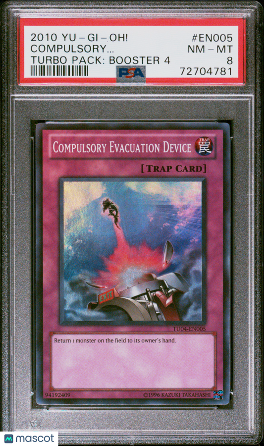 2010 Yu-Gi-Oh!: Booster Four Compulsory Evc. Turbo Pack: Booster 4 PSA 8