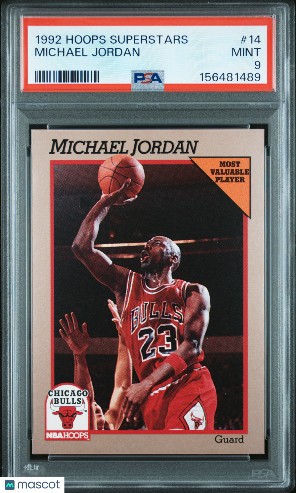 1992 Hoops Superstars Michael Jordan #14 PSA 9