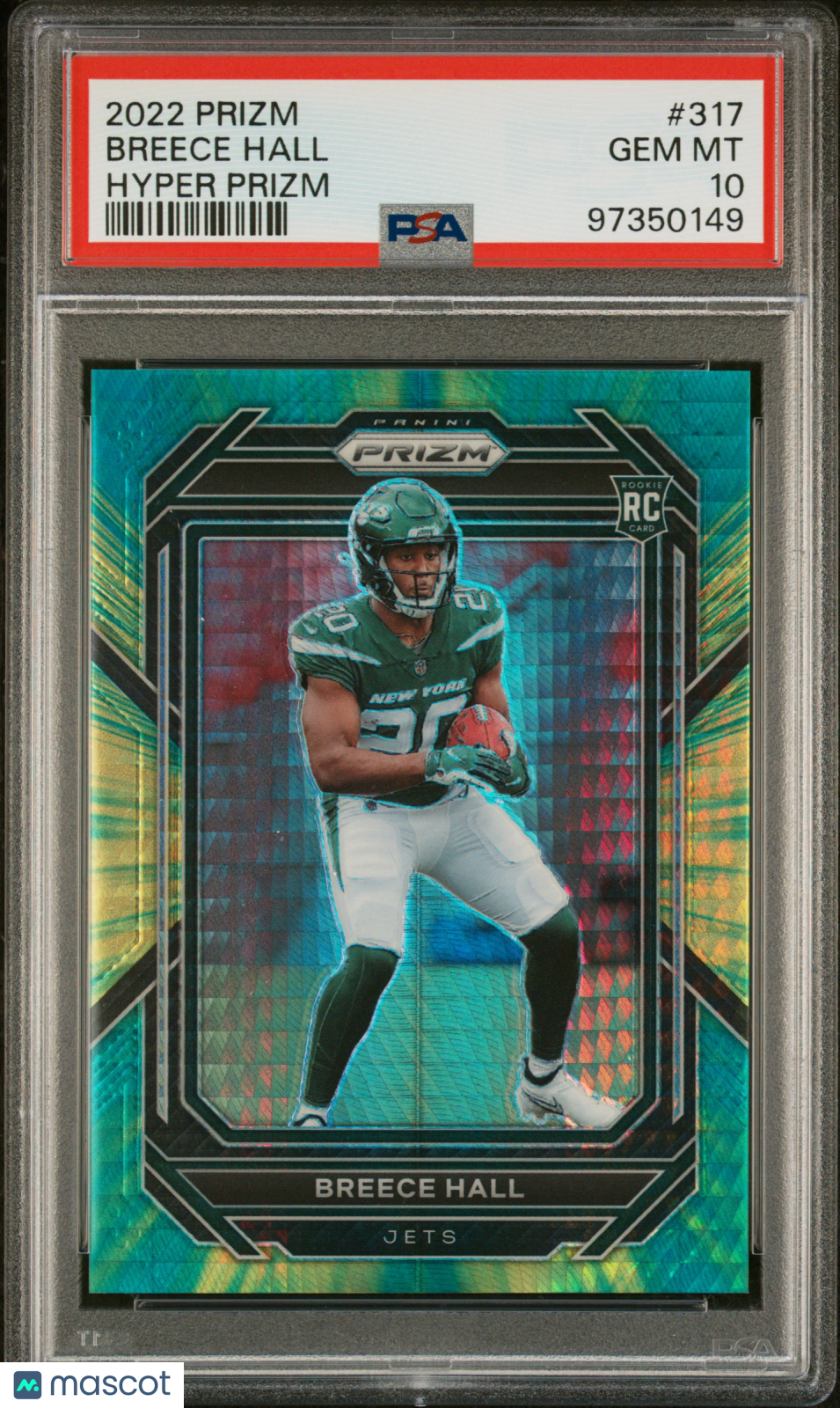 2022 Panini Prizm Breece Hall #317 Hyper PSA 10