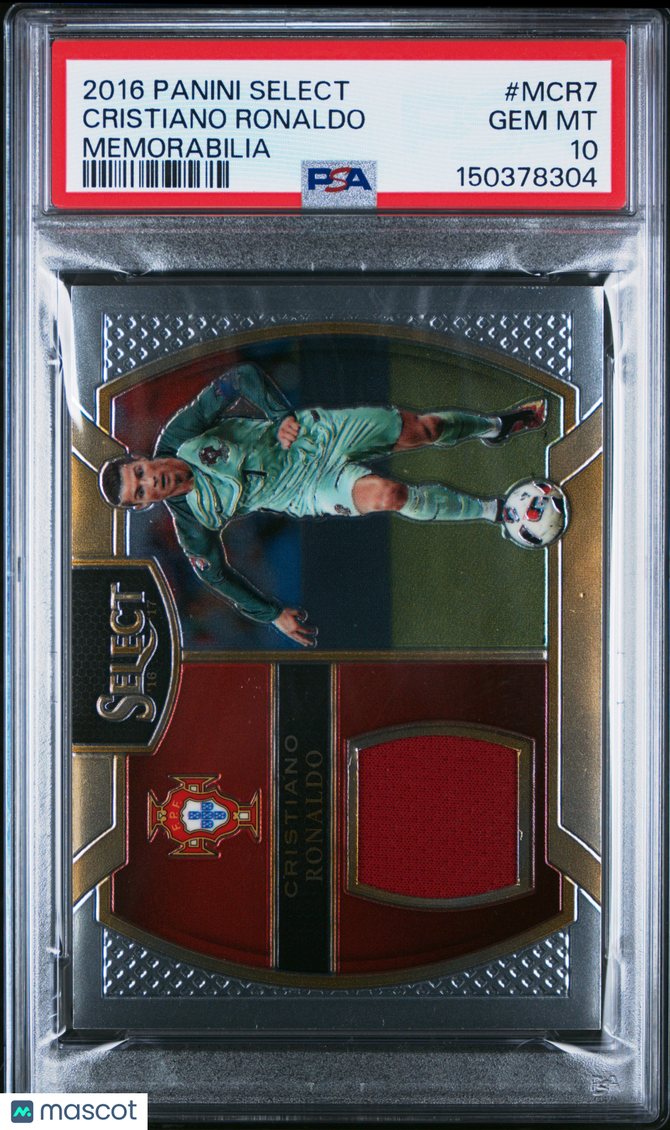 2016 Panini Select Memorabilia Cristiano Ronaldo #MCR7 PSA 10