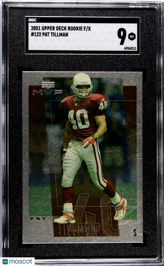 2001 Upper Deck Rookie F/X Pat Tillman #122 SGC 9