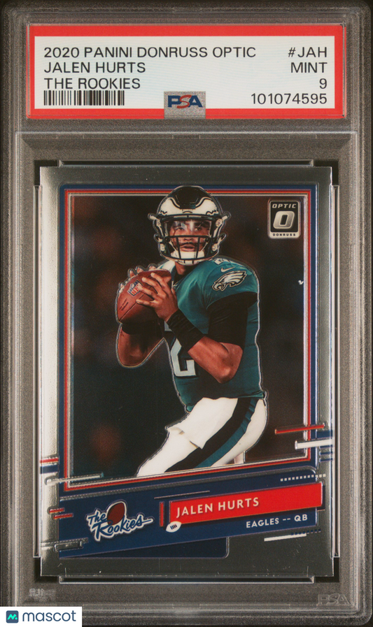2020 Panini Donruss Optic The Rookies Jalen Hurts #JAH PSA 9