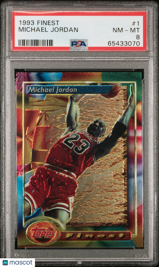 1993 Finest Michael Jordan #1 PSA 8