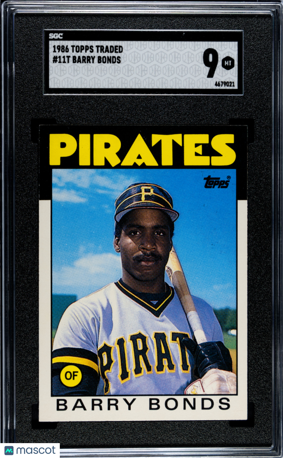 1986 Topps Traded Barry Bonds #11T SGC 9